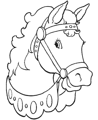 horse coloring page