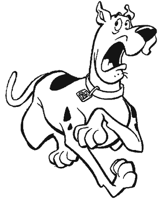 scooby doo coloring page