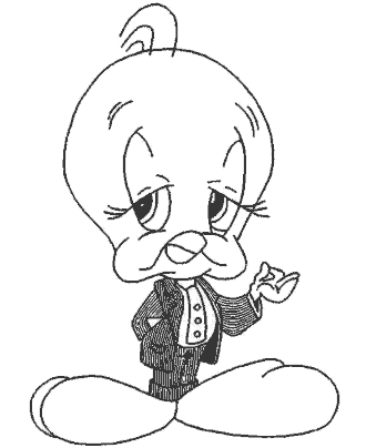 tweety and sylvester coloring page