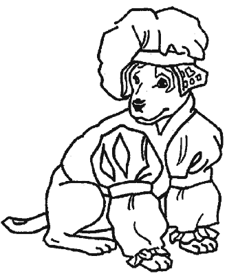 wishbone coloring page