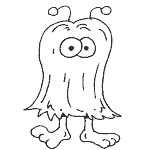 cartoon coloring pages of creatures