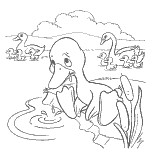 ugly duckling fairy tale coloring pages