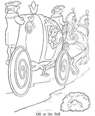 cinderella coloring page