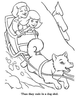 snow queen fairy tale coloring page