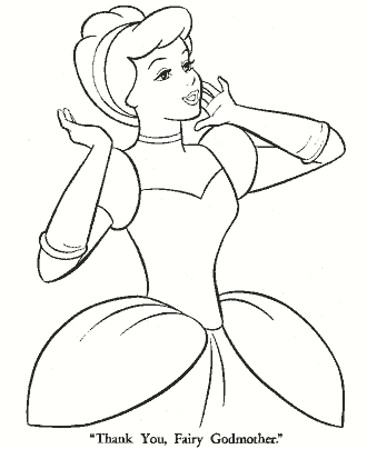 princess coloring page for girls