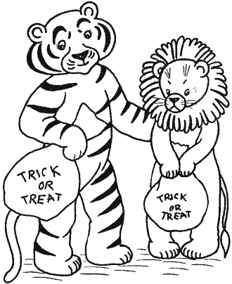 halloween costume coloring pages