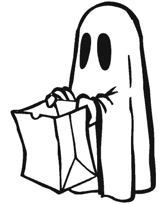 halloween ghost coloring pages