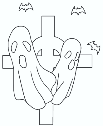 halloween ghost coloring page