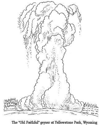 Old Faithful coloring page
