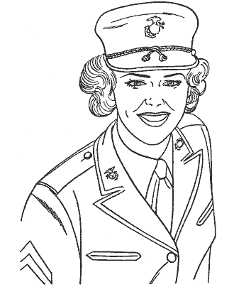 printable military coloring page