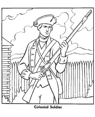 military coloring page