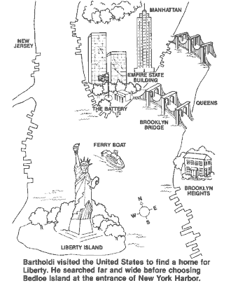 Statue of Liberty coloring page