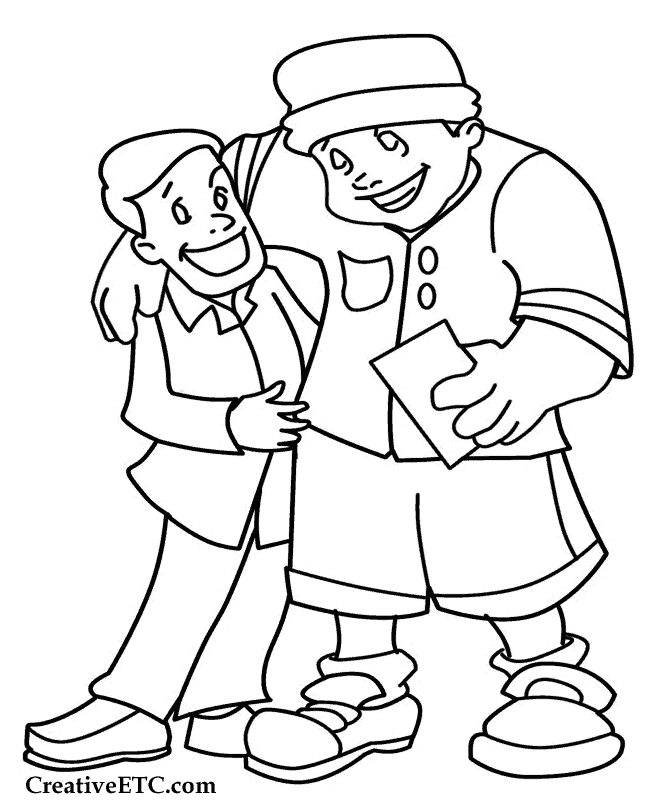 fathers day coloring picture