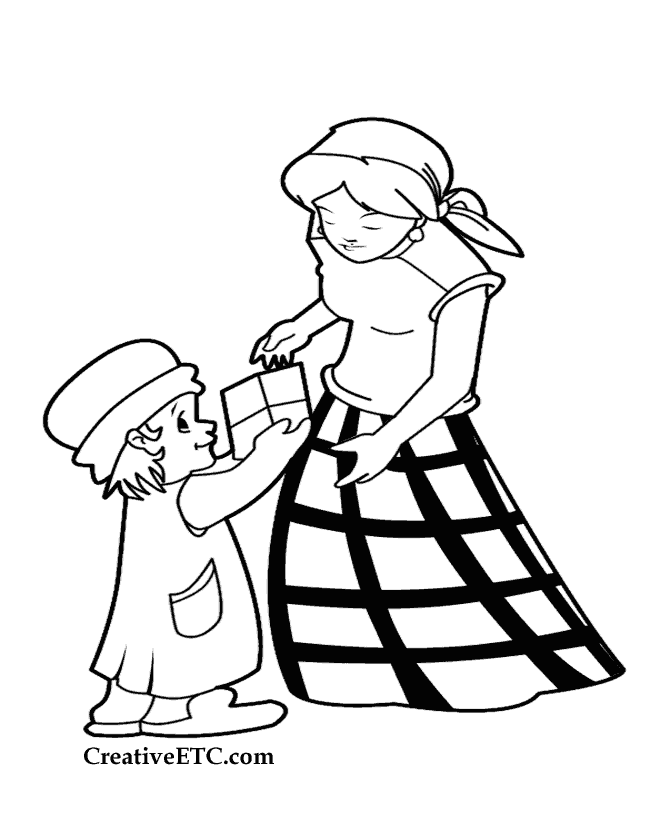 mothers day coloring page