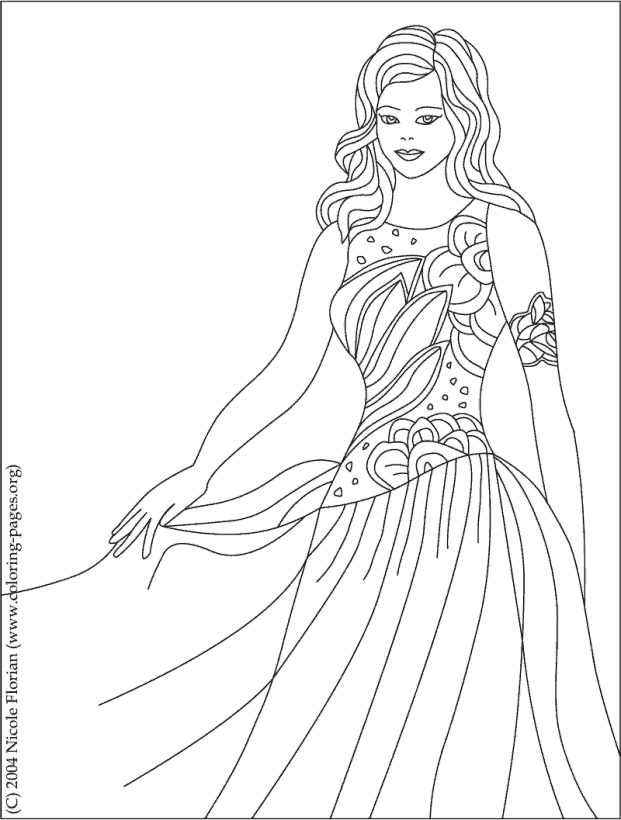 Princess coloring pictures 04