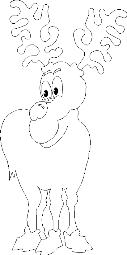 free-christmas-coloring-book-page-reindeer