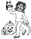 halloween coloring book page
