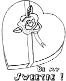 printable valentine coloring page