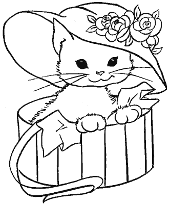 Cat Coloring Pages for Kids
