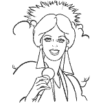 rock star coloring pages for girls