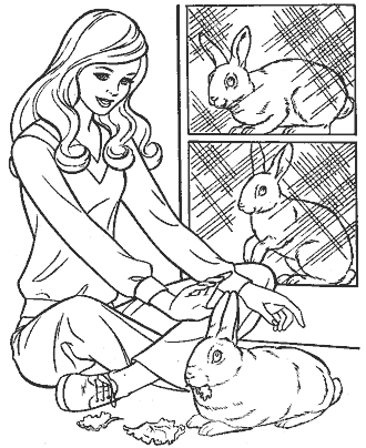 animal coloring pages for girls