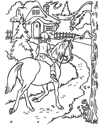 animal coloring page for girls