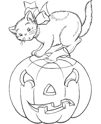 Jack O´ Lantern Coloring Pages for Kids