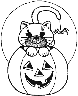 Jack O´ Lantern Coloring Pages for Kids