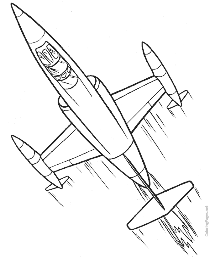 jet fighter coloring pages