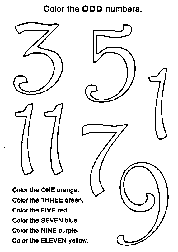 Educational coloring pages